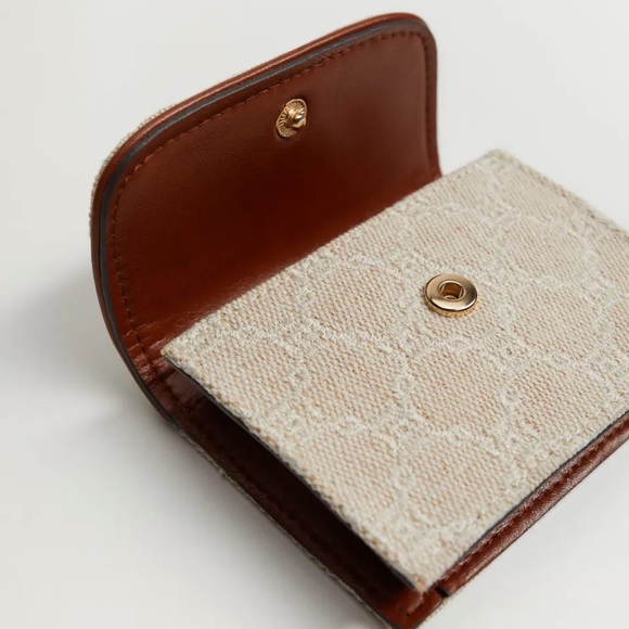 NWT Mango Embroidered Jute Wallet (#63) - Picture 3 of 7